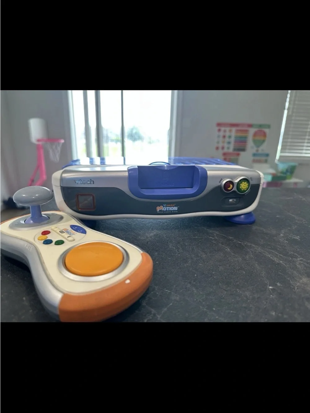 VTech Silver and Blue Motion Learning Game Console with Controller and 4 games